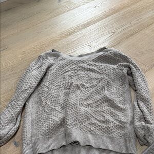 Gray Textured Women's Sweater